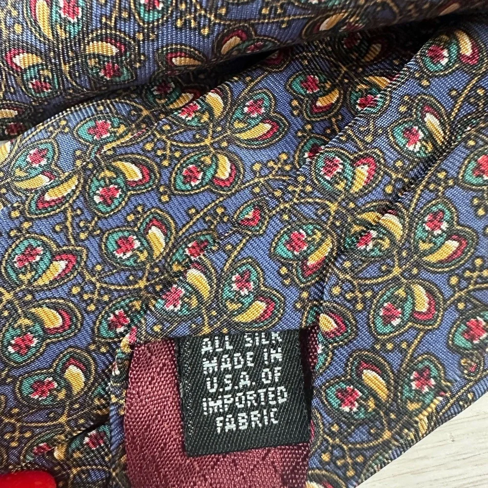 Dior Black and Gold Paisley Tie
